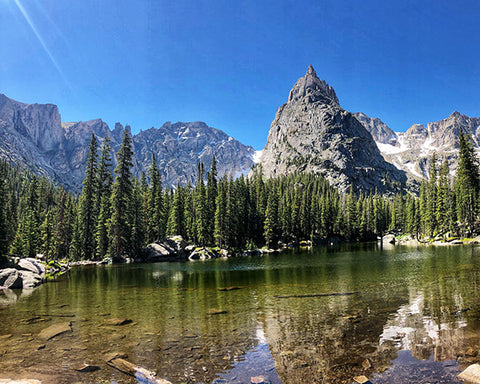 Lone Eagle Peak, Mirror Lake and Cascade Falls